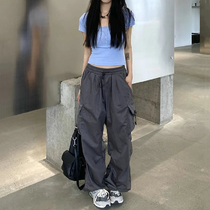 Women Y2K Streetwear Cargo Pants Vintage