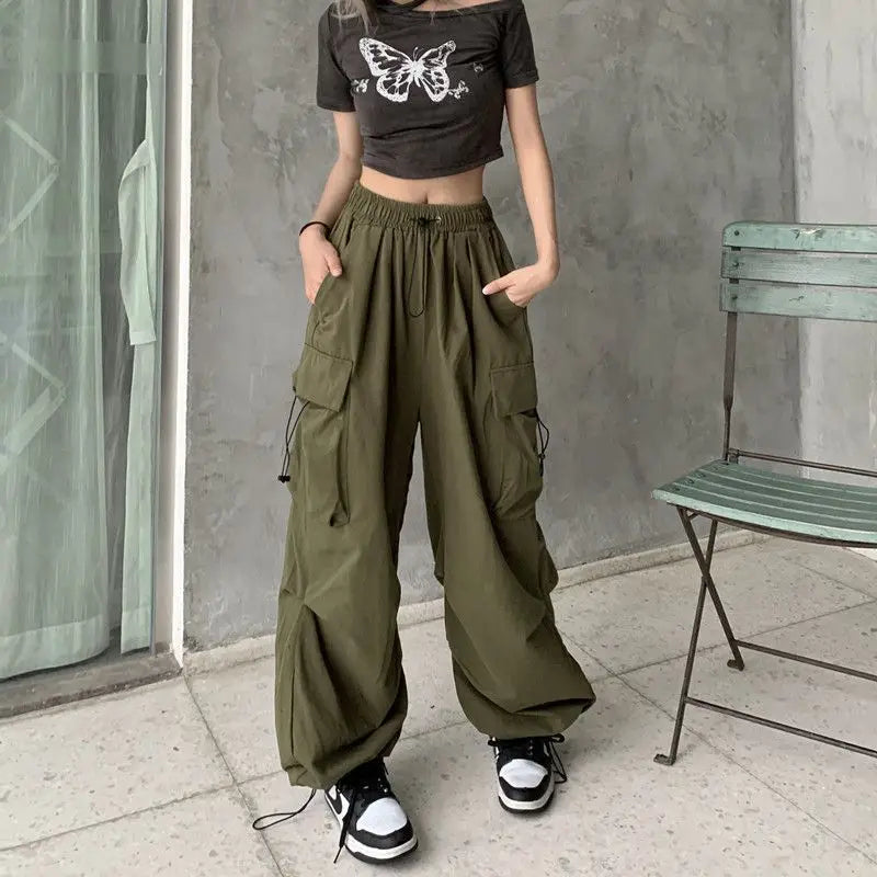 Women Y2K Streetwear Cargo Pants Vintage