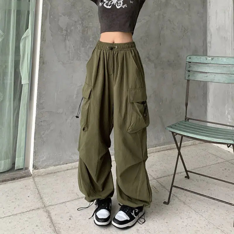Women Y2K Streetwear Cargo Pants Vintage