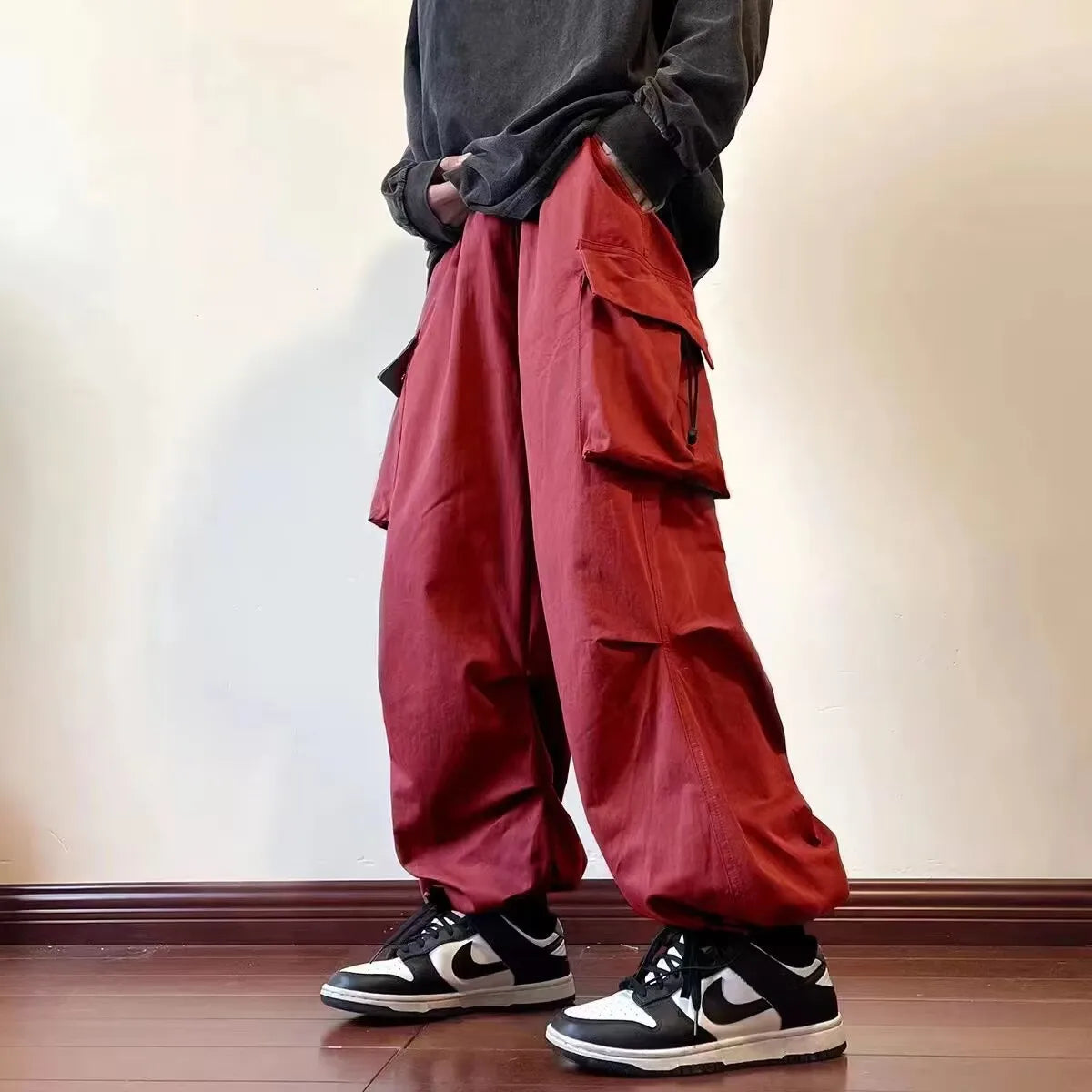 Men's Parachute-Style Hip-hop Legged Pants