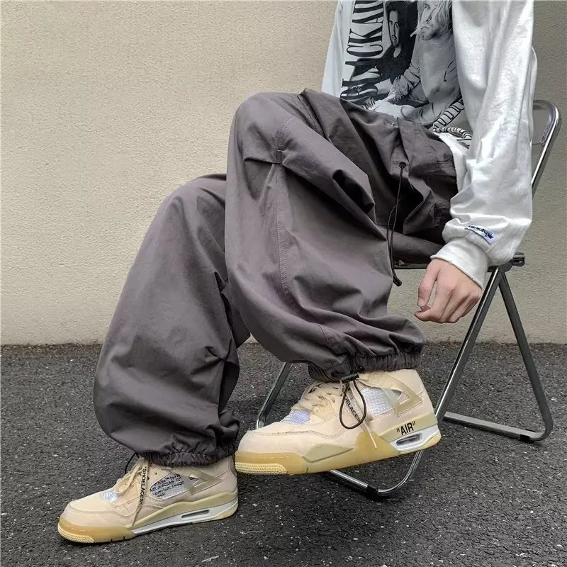 Men's Parachute-Style Hip-hop Legged Pants