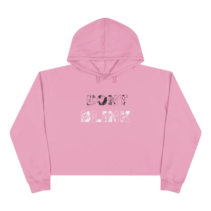 Women's Cropped 'Don't Blink' Hoodie