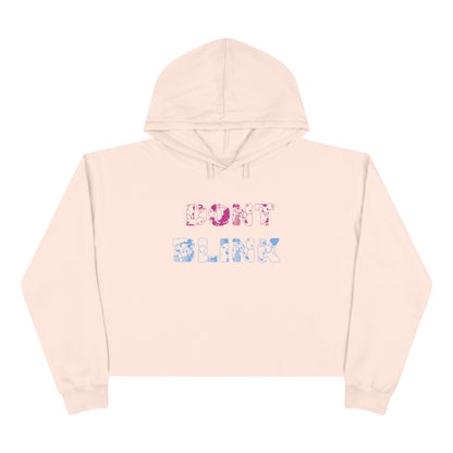 Women's Cropped 'Don't Blink' Hoodie